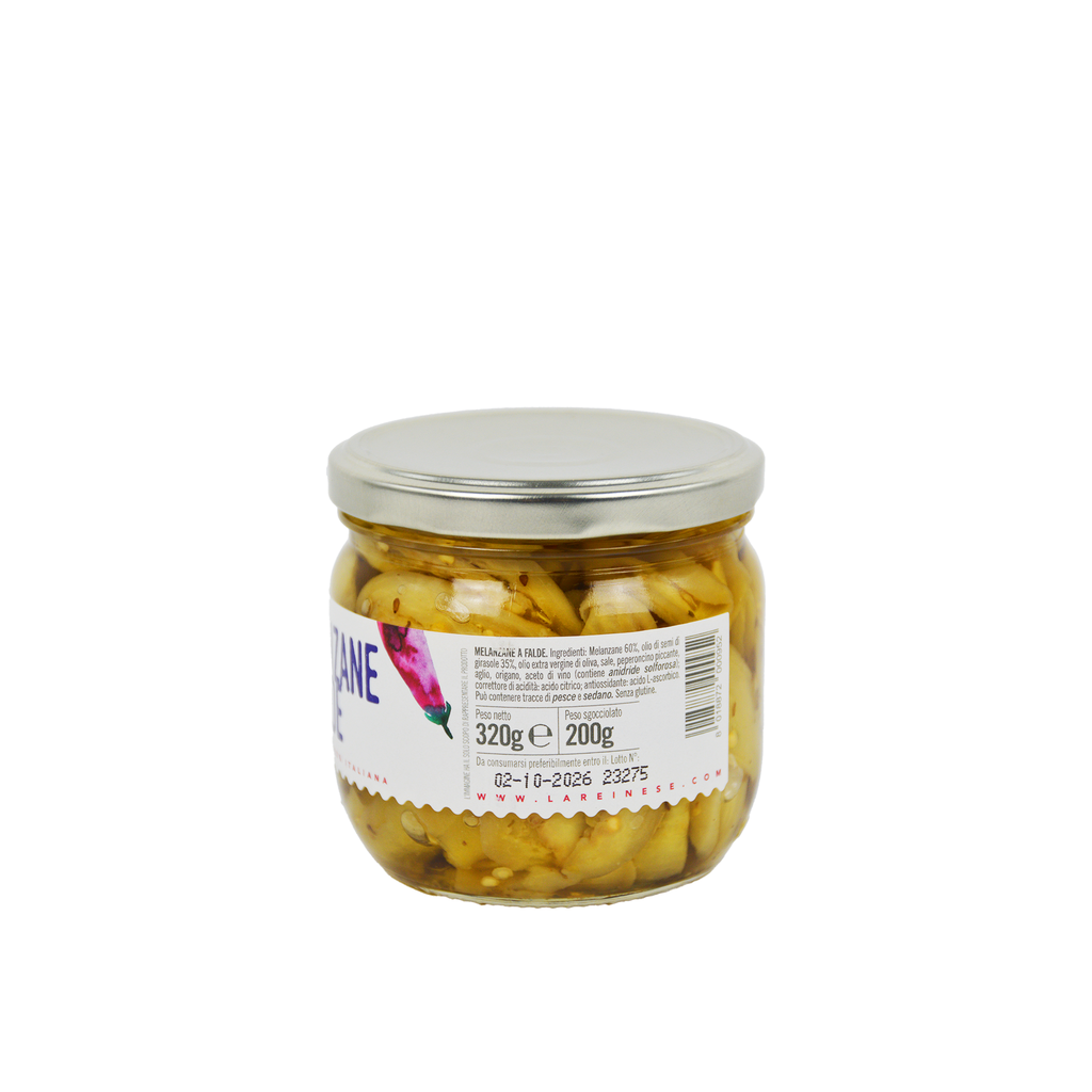 MELANZANE A FALDE IN OLIO DI SEMI DI GIRASOLE - 320 G